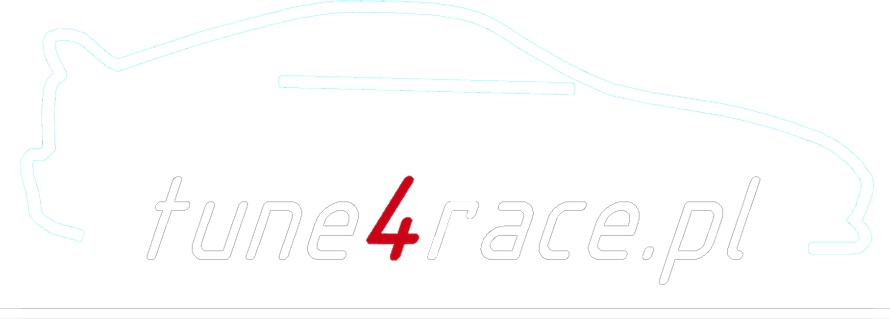 Tune4race Logo - car drawn with a line and the word Tune4race